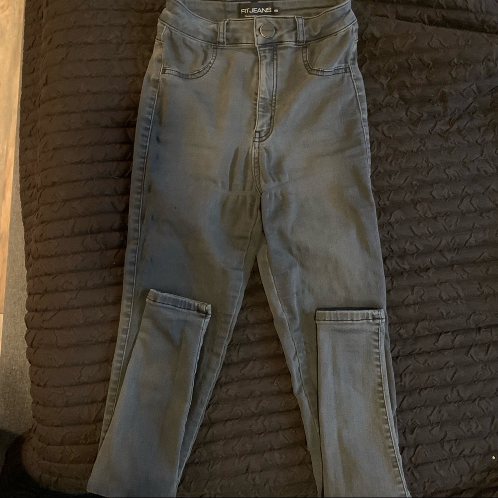 FITJeans High Rise Grey Contour